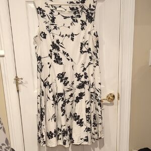 Grace Karin Black and White Sleeveless Midi Sundress